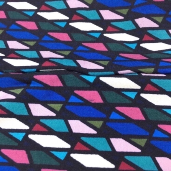 LULAROE Azure Skirt Knee Length Stained Glass Kaleidoscope Retro Mod Size XS NWT - Picture 11 of 14